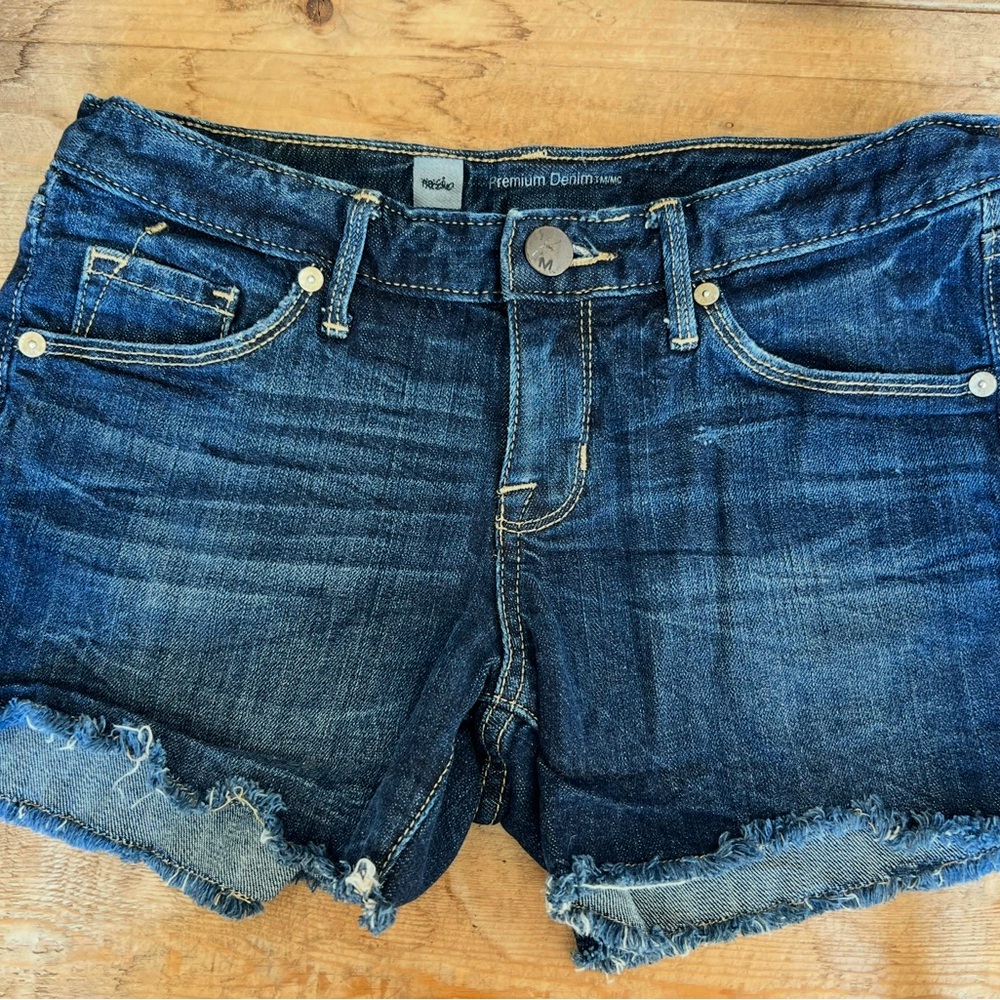 Missimo Denim Cut Off Frayed Edge Shorts